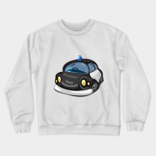 Cute cartoon police car Crewneck Sweatshirt